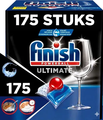 Produktbild von Finish Ultimate All-in-One Geschirrspültabs (Standard) – 175 Geschirrspültabs – Vorteilspackung