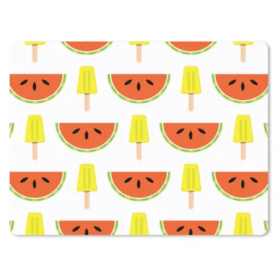 Produktbild von MuchoWow® Mauspad Mousepad Eiscreme - Wassermelone - Muster - Sommer 40x30 cm - Mousepads - Maus Mat - Pad - Mausunterlage - Anti Rutsch