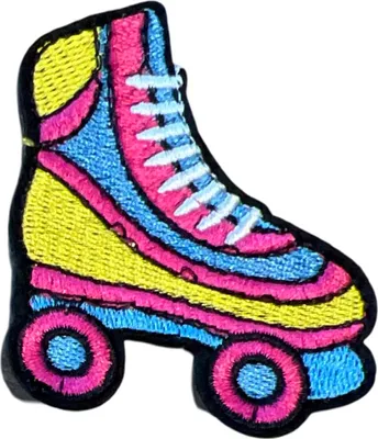Produktbild von Rollschuh-Rollschuh-Emblem-Aufnäher zum Aufbügeln