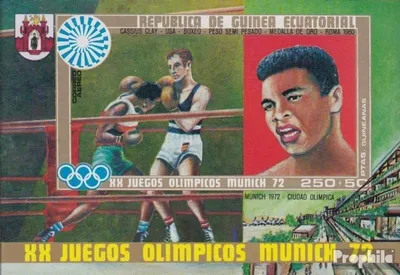 Produktbild von Briefmarken Äquatorialguinea 1972 Mi Block14 (kompl.Ausg.) postfrisch Olympische Sommerspiele