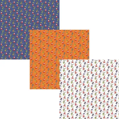 Productafbeelding van Assortiment 2 Sinterklaaspapier Cadeaupapier Inpakpapier - 200 x 70 cm - 6 rollen