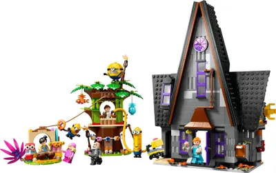 Produktbild von LEGO Ich – Einfach unverbesserlich 4 Familienvilla von Gru und den Minions, Film-Spielset zu Ich – Einfach unverbesserlich 4, Kinderspielzeug, Geschenk für Jungen und Mädchen ab 8 Jahren 75583