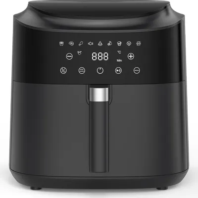 Produktbild von Heißluftfritteuse 9L XXL Heizluft Fritteuse LED-Anzeige, Air Fryer ohne Öl  mit 9 Programmen, 2350W, Fettarm & Platzsparend