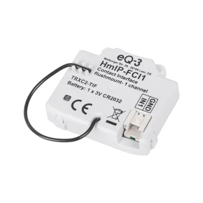 Obrázek produktu pro Homematic IP 153489A0 - Rozhraní s kontaktem pro zapuštěnou montáž (1 vstup, 3 V)