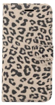 Produktbild von Mobigear Leopard iPhone XR Hülle, Klappetui mit Geldbörsenfunktion - Braun
