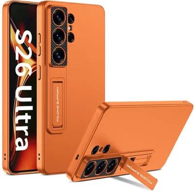 Produktbild von Handy Hülle für Samsung Galaxy S26 Ultra Aufstellbar Kameraschutz Ständer Orange