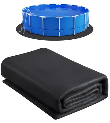 Image de Tapis de piscine rond VEVOR 5,5 m pour le revêtement des piscines hors sol, tapis de piscine en géotextile pour prolonger la durée de vie du revêtement
