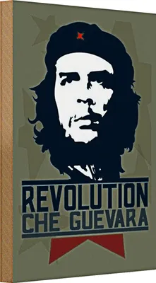Produktbild von Holzschild Retro 20x30cm Revolution Che Guevara Kuba Cuba