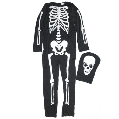 Produktbild von Herren Skelett Kostüm & Maske / Größe: one Size (Ideal S/M)