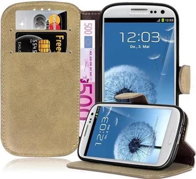 Image de Cadorabo Housse pour Samsung Galaxy S3 / S3 NEO Housse en marron Housse Etui Case Cover