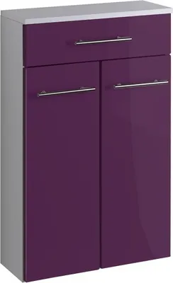 Produktbild von Bad Unterschrank Parma in hochglanz aubergine 50 cm breit