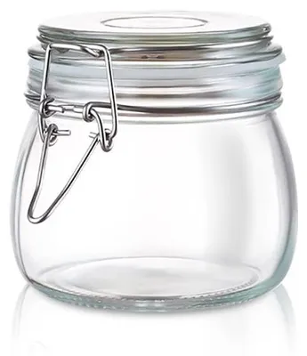 Image de Pot de conservation en verre hermétique, 750 ml, pour aliments