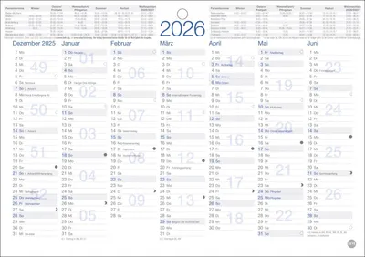 Produktbild von Kalender 2026 - Tafelkalender A5