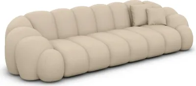Produktbild von Echtleder 4-Sitzer Couch Liora Beige