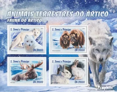 Produktbild von Briefmarken Sao Tome e Principe 2016 Mi 6801-6804 Kleinbogen (kompl. Ausgabe) postfrisch Arktische Tiere