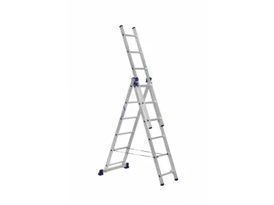 Obrázek produktu pro Alumet, univerzální  3-dílný žebřík, 3x6 příček, 44 x 169 cm, max.