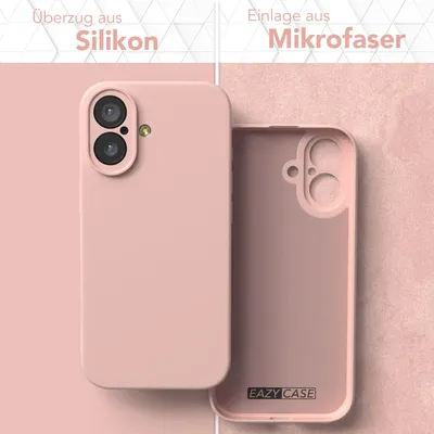 Produktbild von EAZY CASE - TPU Hülle für Apple iPhone 17, TPU Case stoßfeste Handyhülle, weiches Cover mit Kameraschutz, Silikonhülle in Rosa