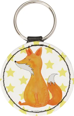 Produktbild von Mr. & Mrs. Panda Anhänger Einhorn Fuchs - Weiß - Geschenk, für schlüssel, Deko, Füchse, Einhörner, Schlüsselanhänger, Taschenanhänger, mini, Fuchshörnchen, Unicorns