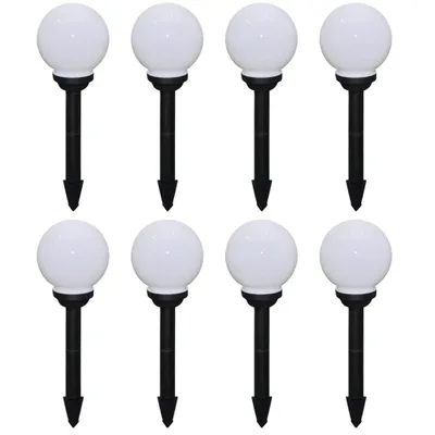 Zdjęcie produktu dla Lampy do oświetlenia ścieżki, 8 szt, LED, 15 cm, ze szpikulcami