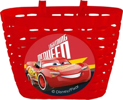 Produktbild von Tataway Disney Cars Kinder-Fahrradkorb, roter Kunststoff