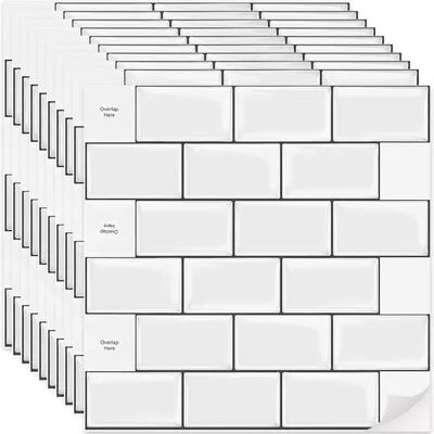 Produktbild von Selbstklebende 3D-Wandfliesen für Küche und Badezimmer