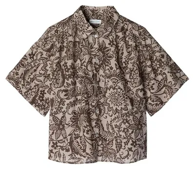 Produktbild von Marc OŽPolo Casual (318) Blouse,flared shape, gatherings, ke, multi/ earthy taupe B21 B21 36