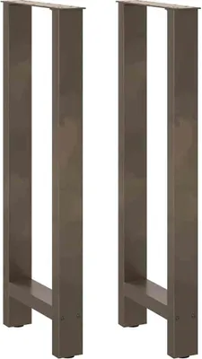 Produktbild von Bartischbeine Naturstahl 2 Stk. 40x(100-101) cm Stahl