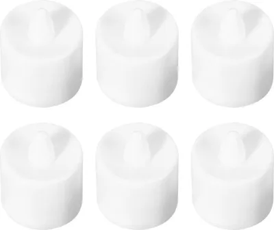 Obrázok produktu pre 24PCS Elektrická sviečka bez plameňa LED sviečka na opakované použitie s viacerými svetelnými režimami Sviečka s 2 tlačidlami na batérie pre párty biela