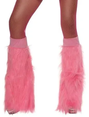 Produktbild von 80er Jahre Beinstulpen für Damen neon pink