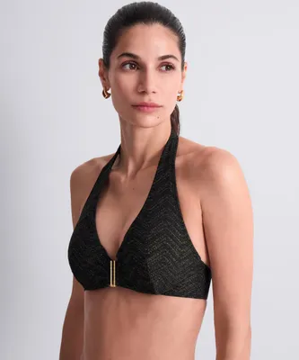 Produktbild von Aubade Golden Horizon Bikini Top 6S12 Zwart - größe 70 / F