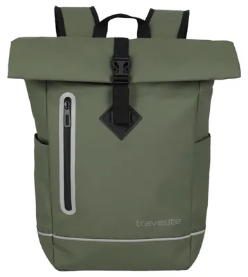 Obrázok produktu pre travelite batoh na voľný čas Backpack Basics Roll-Up Backpack Plane 19L Olive olivovo zelená