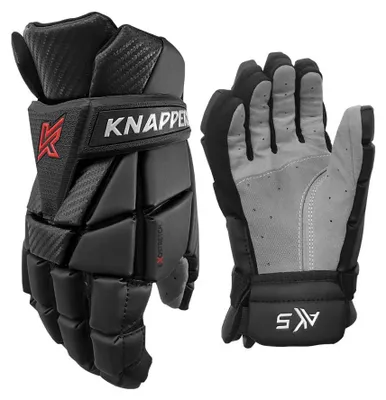 Immagine prodotto di Guanti da hockey Knapper AK5 v2 JR, taglia junior, neri, 12 pollici