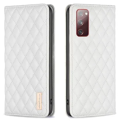 Image de Galaxy S20 FE Housse, élégant style book flip cuir porte-cartes Housse avec support pour Samsung Galaxy S20 FE 5G blanc