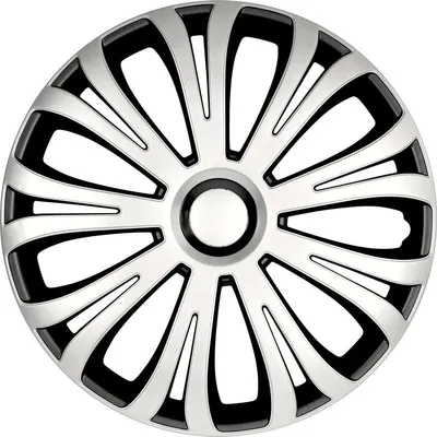Produktbild von 16" Zoll Radkappen Schwarz/Silber Radzierblenden Radblenden PP 5266 AutoStyle