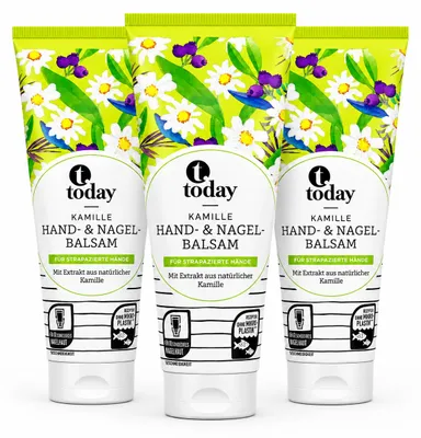 Produktbild von today Kamille Hand- & Nagelbalsam – 125 ml ( 3 Pack)