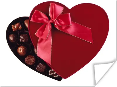 Produktbild von MuchoWow® Poster Eine Schachtel Pralinen für Ihren Valentinsfreund 160x120 cm - Foto Plakat
