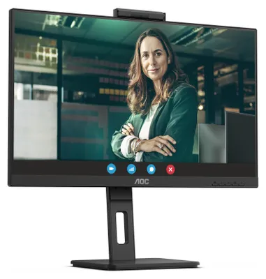 Produktbild von AOC Pro-line 24P3CW - LED-Monitor - 61 cm (24") (23.8" sichtbar) - 1920 x 1080 Full HD (1080p) @ 75 Hz - IPS - 300 cd/m² - 1000:1 - 4 ms - HDMI, 2xDisplayPort, USB-C - Lautsprecher - Schwarz