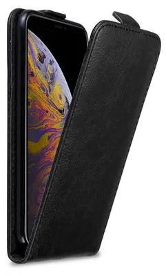 Image de Cadorabo Housse pour Apple iPhone XS MAX Housse de protection en noir Flip Etui Housse de téléphone portable Case Cover