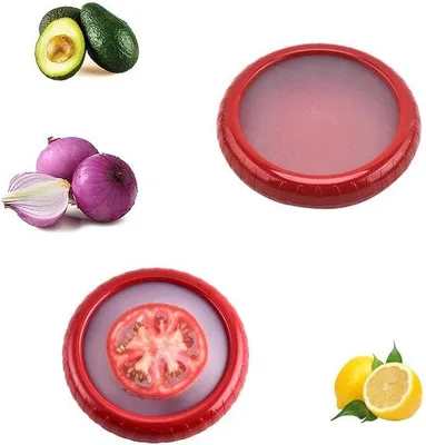 Produktbild von Wiederverwendbare Obst- und Gemüsebehälter, 2er-Set, transparent
