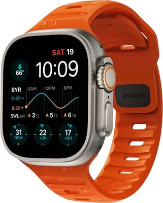 Zdjęcie produktu dla Nomad Sport Strap M/L, Orange - Aw Ultra 2/1 (49Mm) 9/8/7 (45Mm)/6/Se/5/4 (44Mm)/3/2/1 (42Mm)