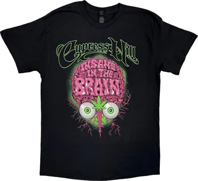 Obrázok produktu pre Cypress Hill Insane In The Brain EU Tour '25 Black L Tričko