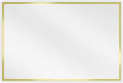 Immagine prodotto di Mexen Loft specchio da bagno rettangolare 60 x 40 cm, cornice dorata - 9852-060-040-000-50