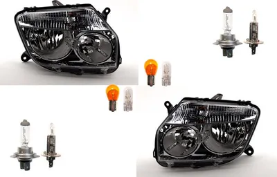 Produktbild von Scheinwerfer passend für Dacia Duster 04/10-12/13 Leuchtmittel Set Li Re 260600069R 260100067R Johns