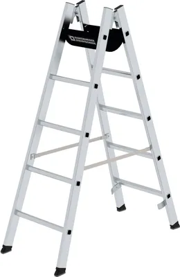 Produktbild von Guenzburger Steigtechnik Sprossen-Stehleiter 2x5 Sprossen 011153