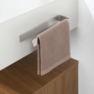 Imagen del producto de Soporte para toallas autoadhesivo, acero inoxidable SUS304, 23 cm, para baño