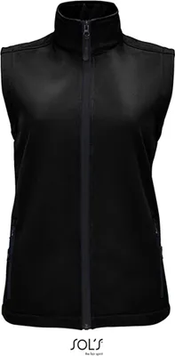Immagine prodotto di SOLs 02888 | Damen Race Bodywarmer Donna Softshell - Idrorepellente - Colore: Nero - Taglia: XL