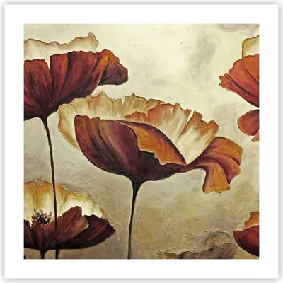 Produktbild von Poster - Poster ohne Rahmen - Mohn Blume Wiese - 50x50 cm - Wand Bild - Wanddeko - Wandbilder - Kunstposter - Wandposter - Bilder - Kunstdruck - Wanddekoration - Wandbild - P2XAC50x50-3760