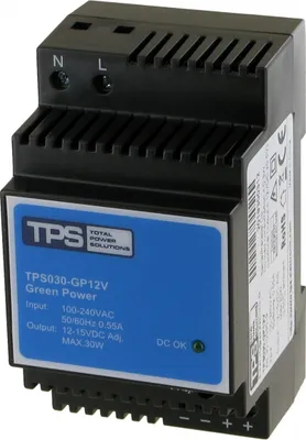 Produktbild von TPS30-GP12V (15V voreingestellt), Hutschienen-Netzteil 15V