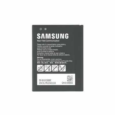 A Samsung battery pack is shown against a white background.