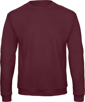 Produktbild von B&C WUI23 | Herren  Rundhals-Sweatshirt / Flauschiges Innenfutter - Farbe: Burgundy - Größe: XL
